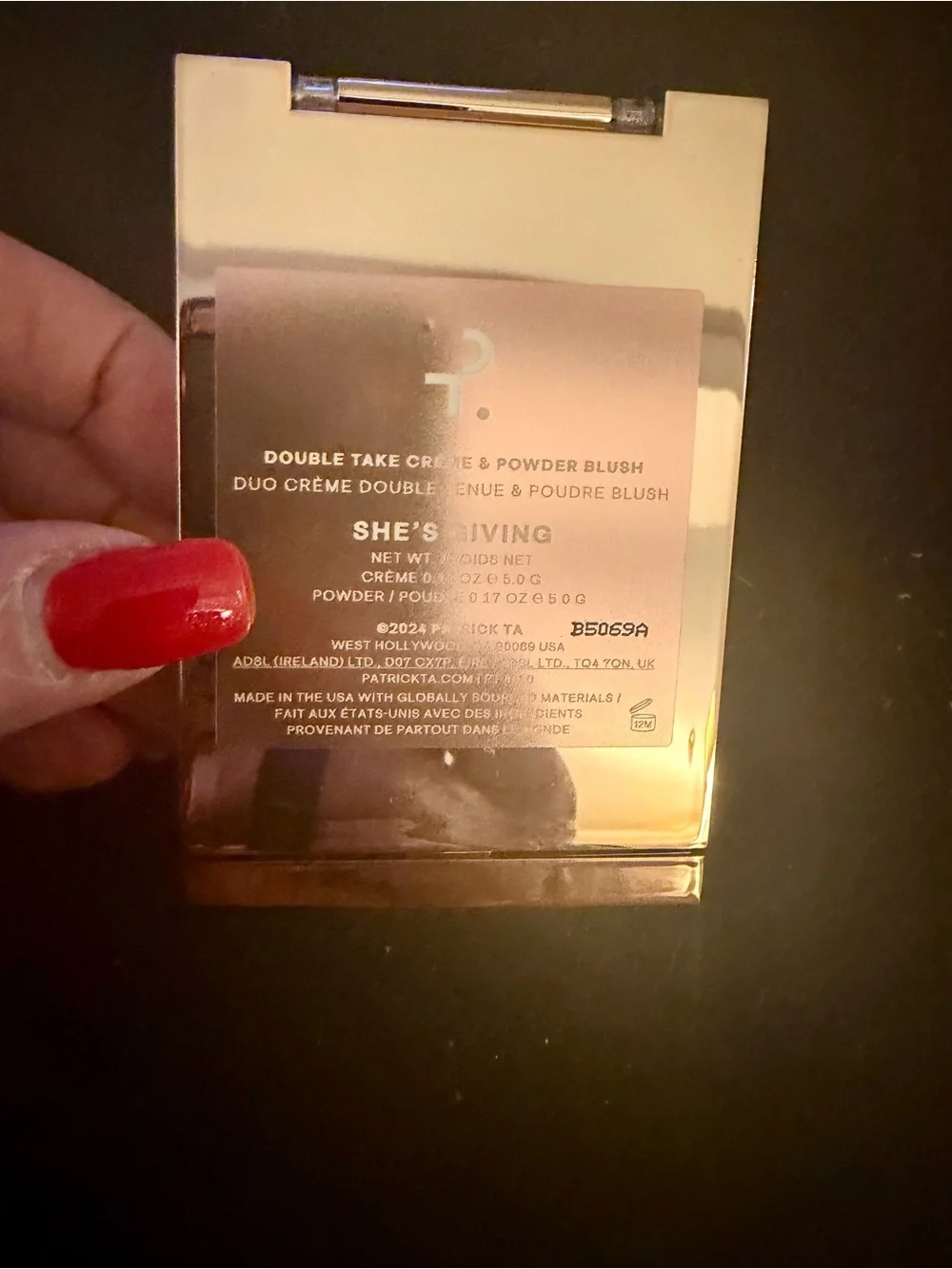 PATRICK TA BEAUTY Major Headlines Double-Take Crème & Powder Blush Duo NEW